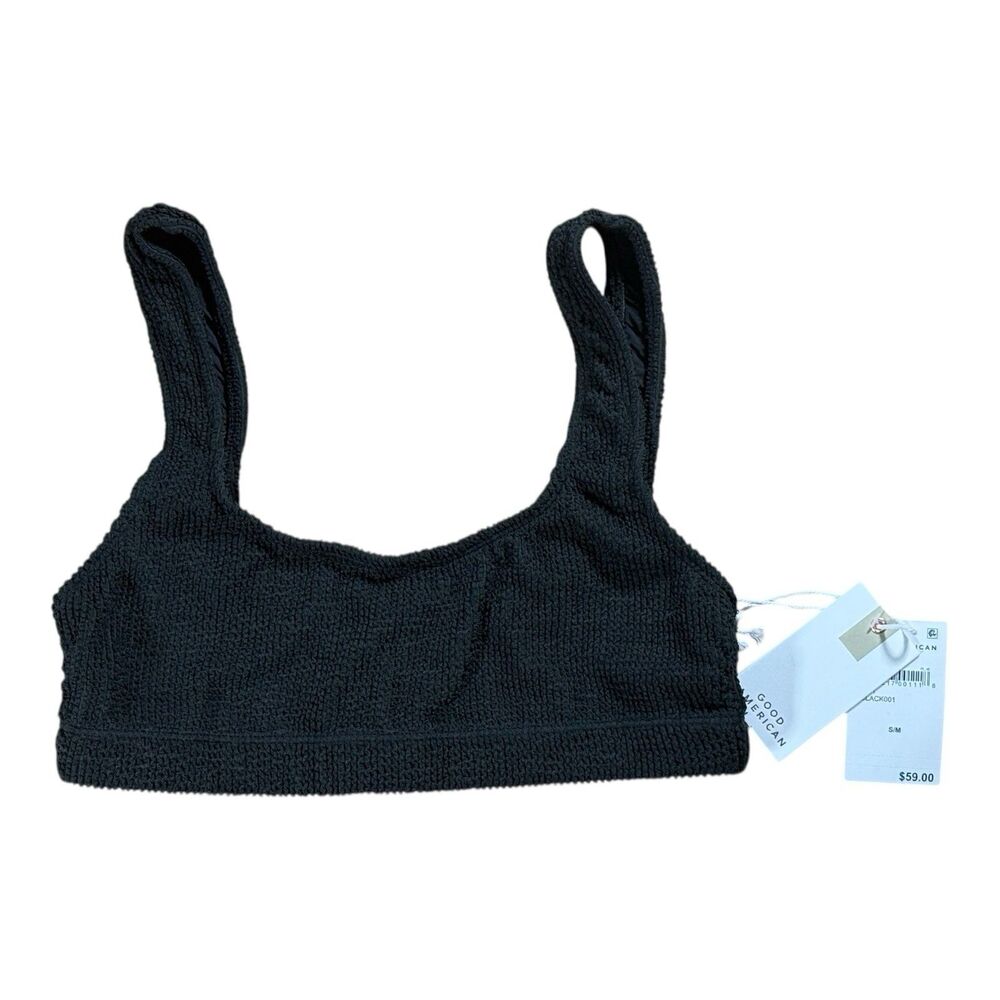 Good American Black Bralette S/M, NWT